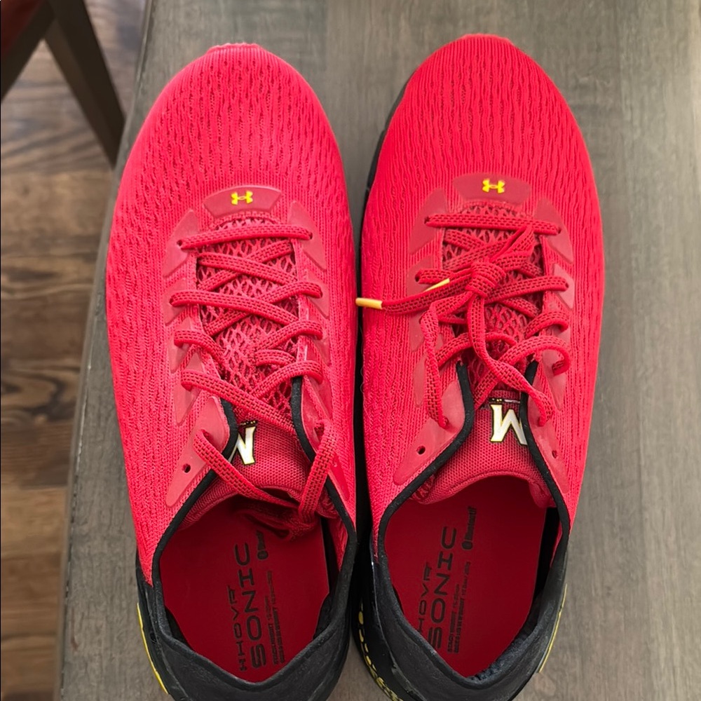 Under Armour Men's U of Maryland Red Running Shoes Size 11.5